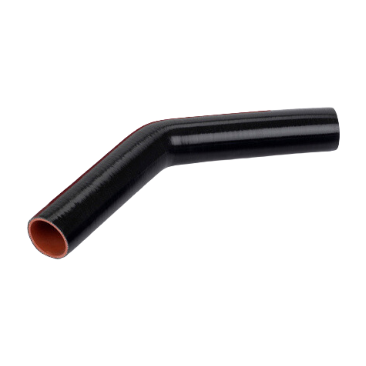 2.75in I.D. 45 Degree Preformed Coolant Hose | Black With 10" Legs │ Flex Technologies
