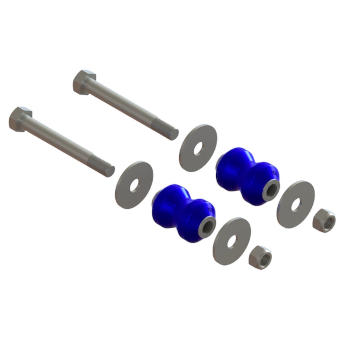 Atro Polyurethane Pivot Bushing Kit For Intraax AANT 23K - Set Of 2, Blue