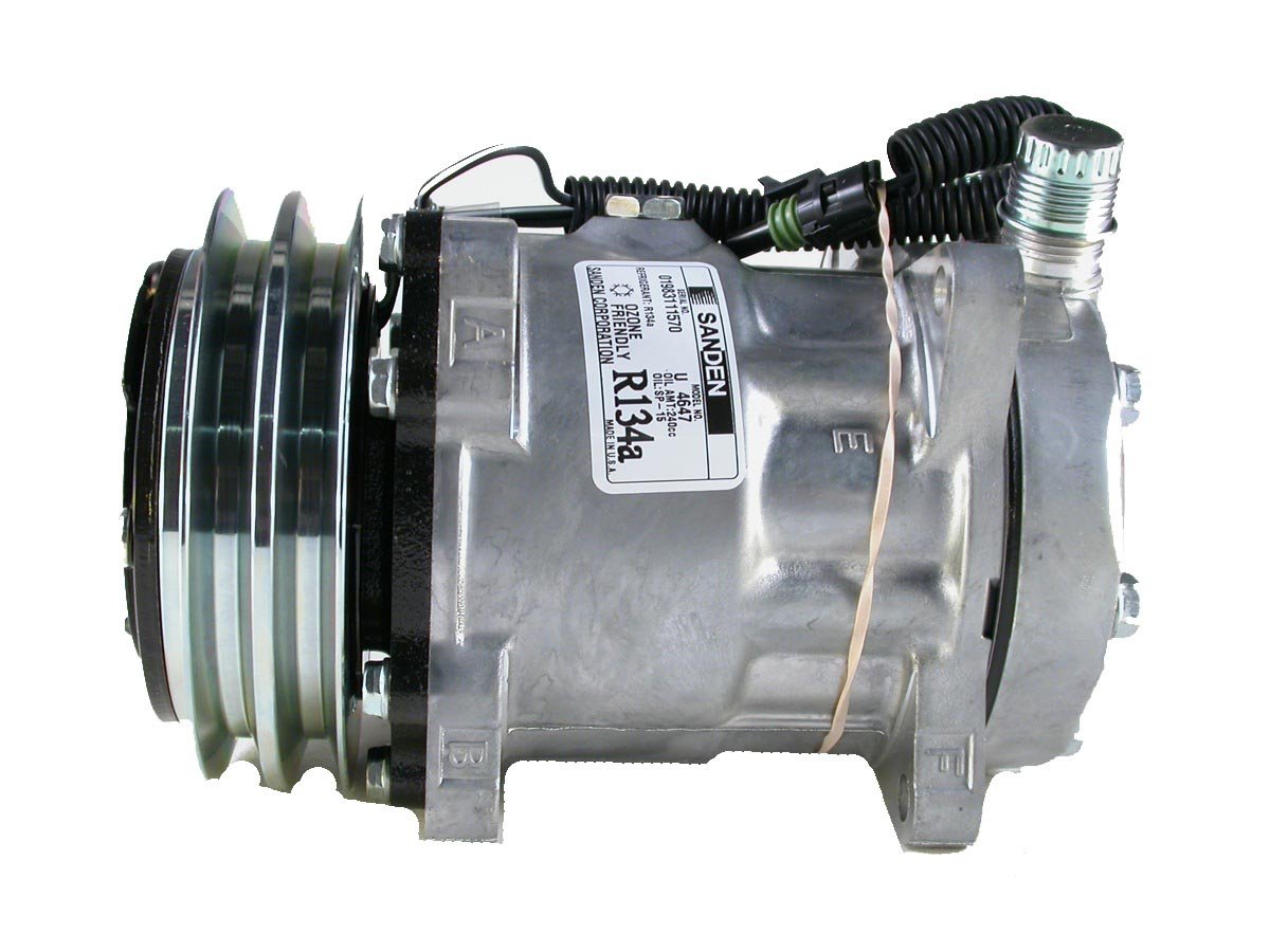 Sanden Compressor SD7H15 Ear Mount⎜12volt. Model No. 4647 or 4664