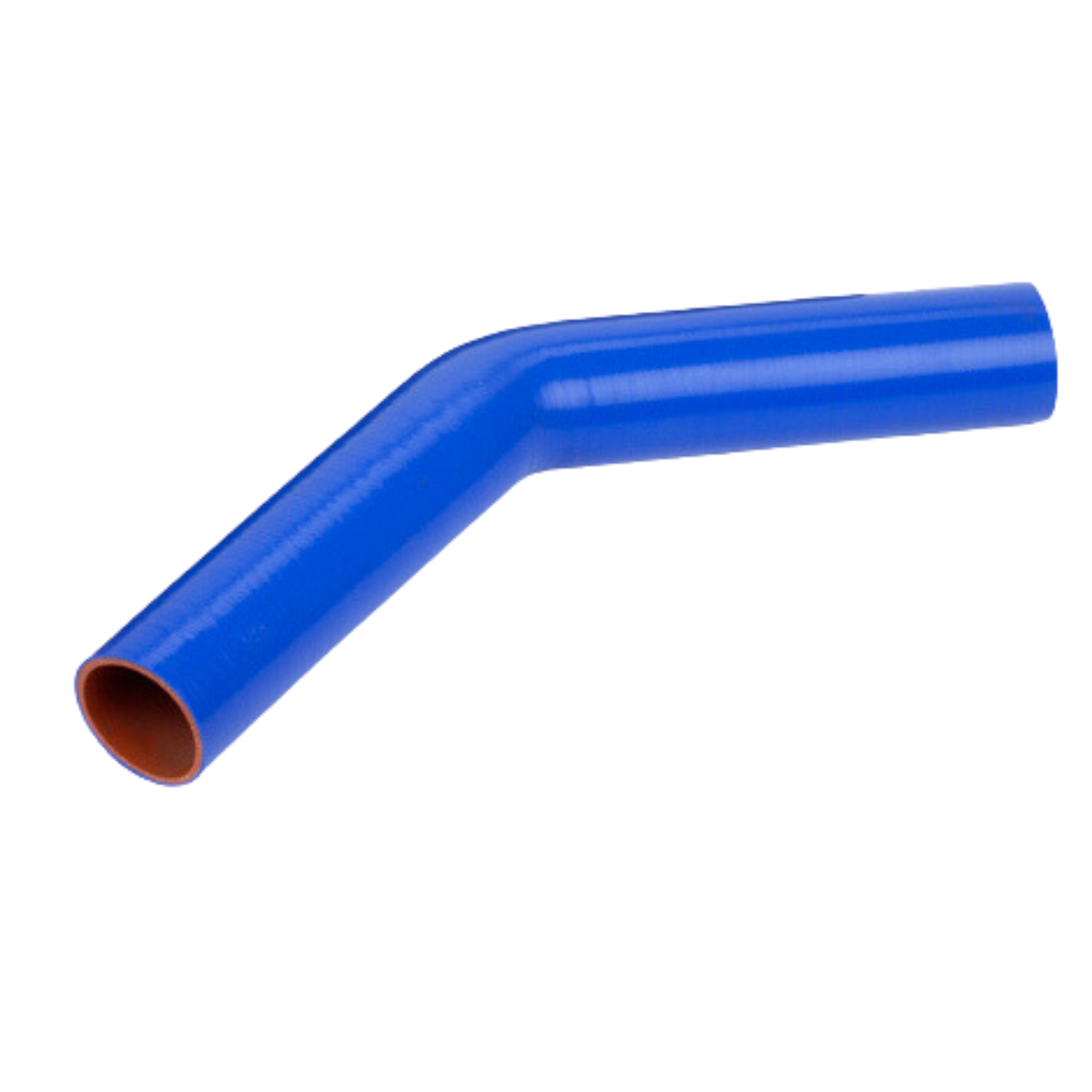 2.25in I.D. 45 Degree Preformed Coolant Hose | Blue With 10" Legs │ Flex Technologies 