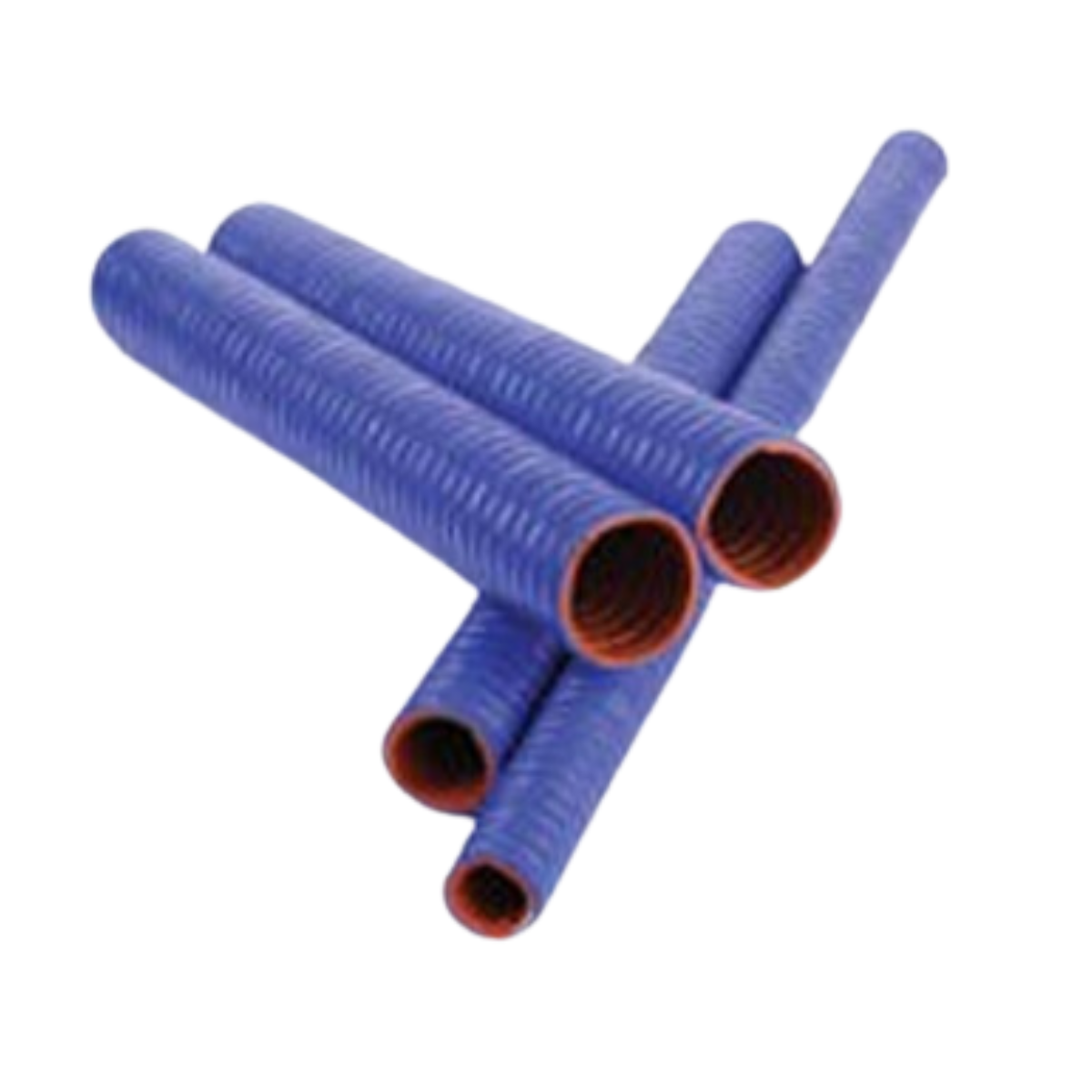 3.50in I.D. Blue Convoluted Flex Hose | 3 Feet │ Flex Technologies 