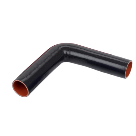 .50in I.D. 90 Degree Preformed Coolant Hose | Black With 10" Legs │ Flex Technologies 