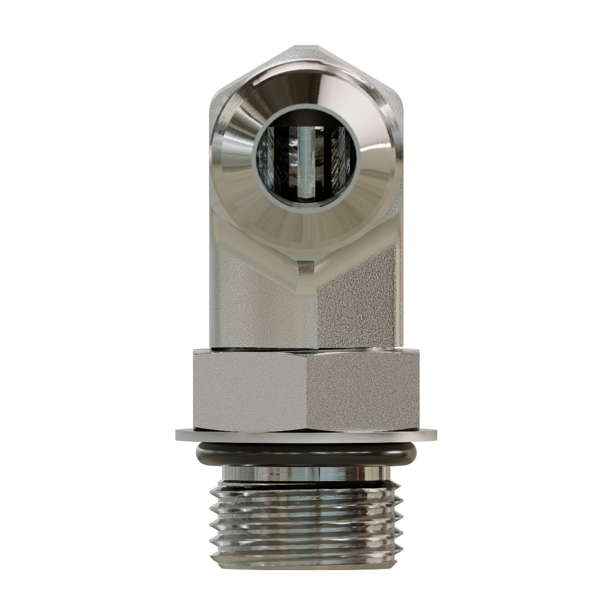 6801-12-10 90° Elbow Adapter – 3/4" Male JIC x 5/8" Male ORB