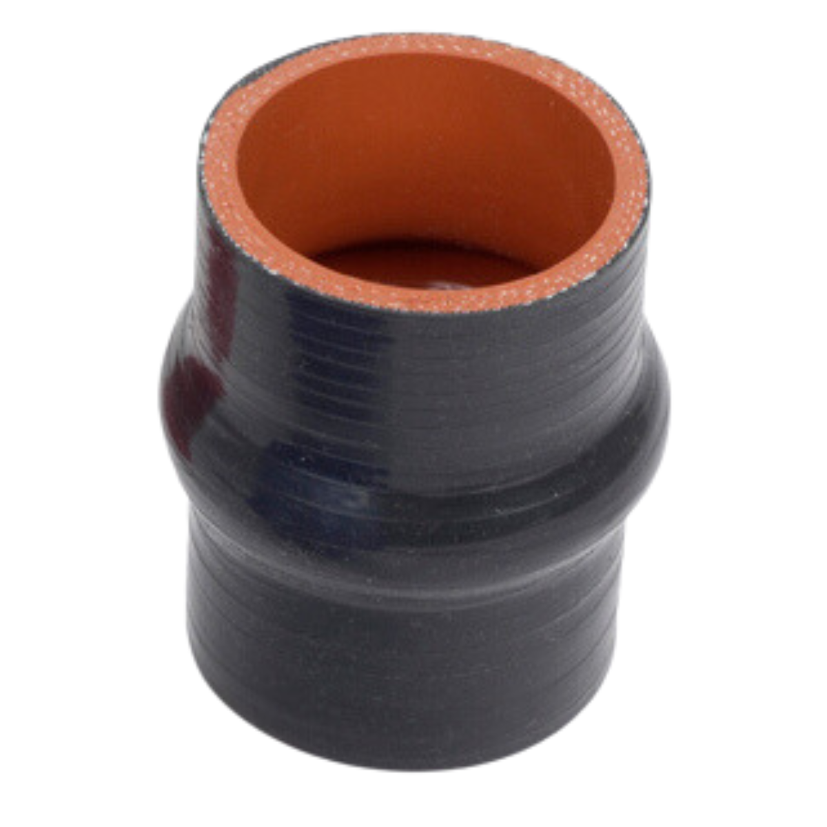 3.50in I.D. Black Silicone Hump Hose | 4in Length │ Flex Technologies 
