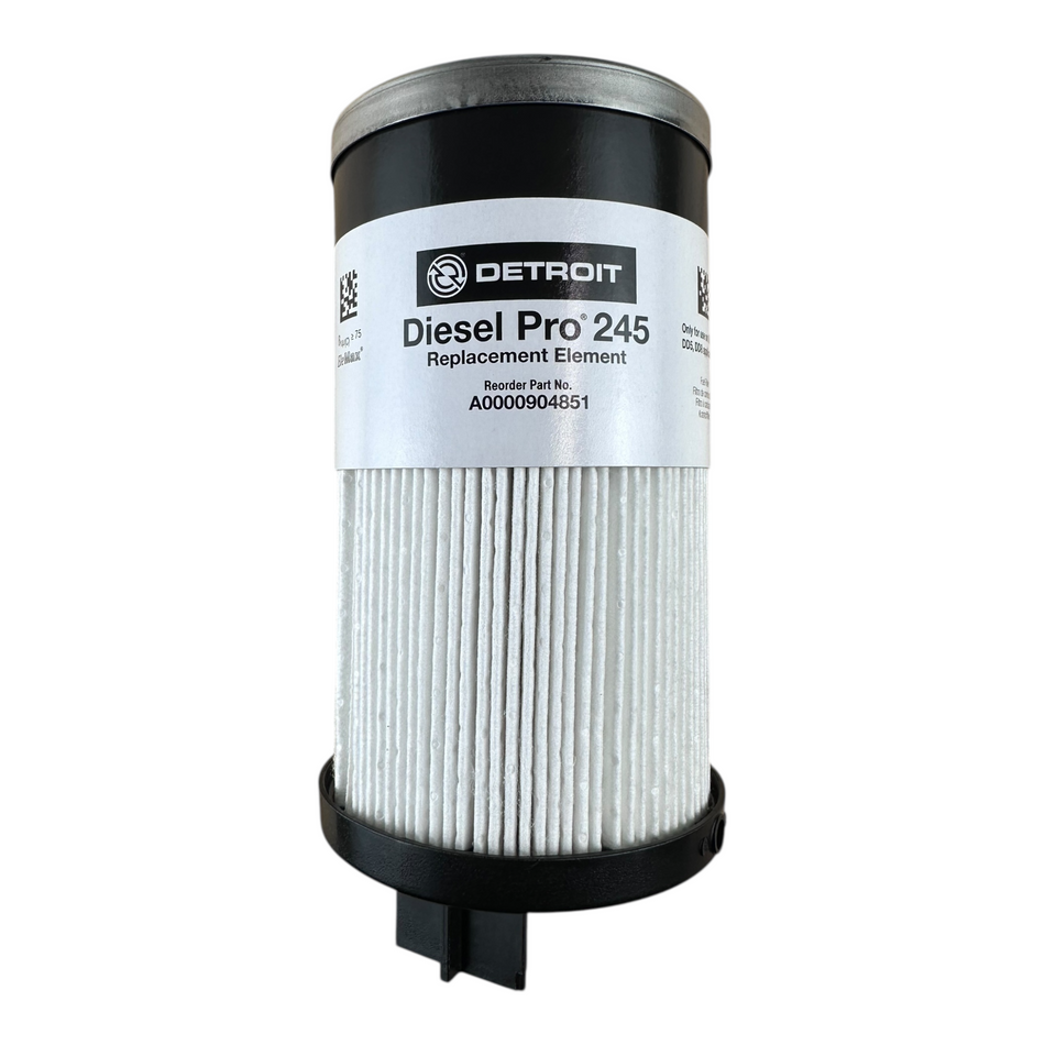 Detroit Diesel A0000904851 Fuel Filter on White Background