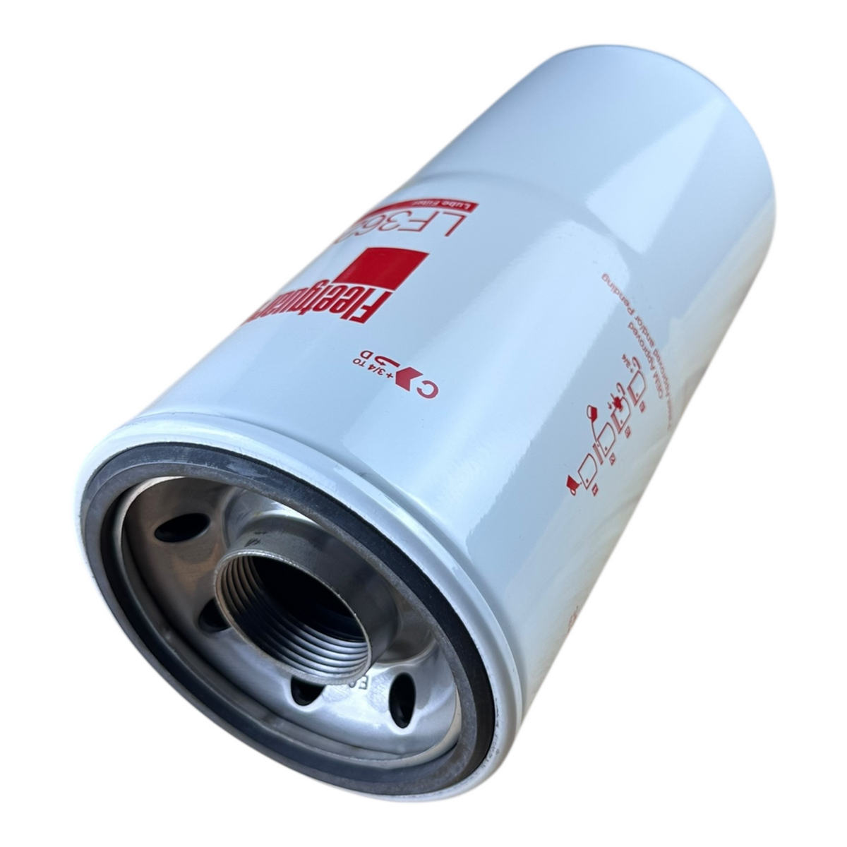 Fleetguard LF3620 Oil Filter on a white background