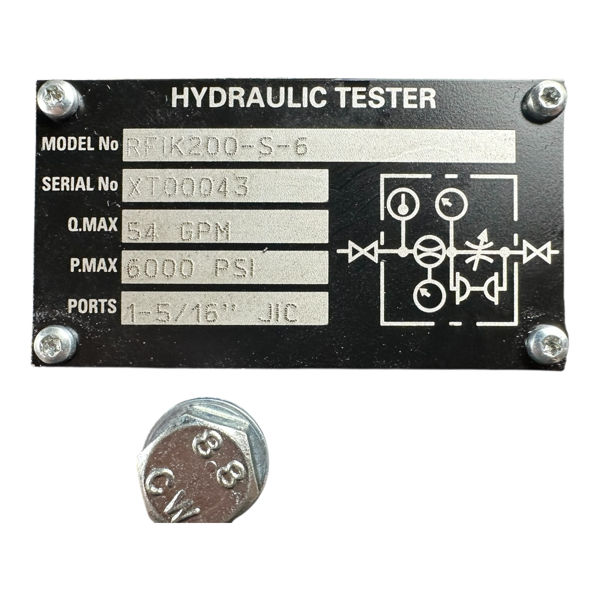 Webtec RFIK200-S-6 Mechanical Hydraulic Tester │ Webtec 