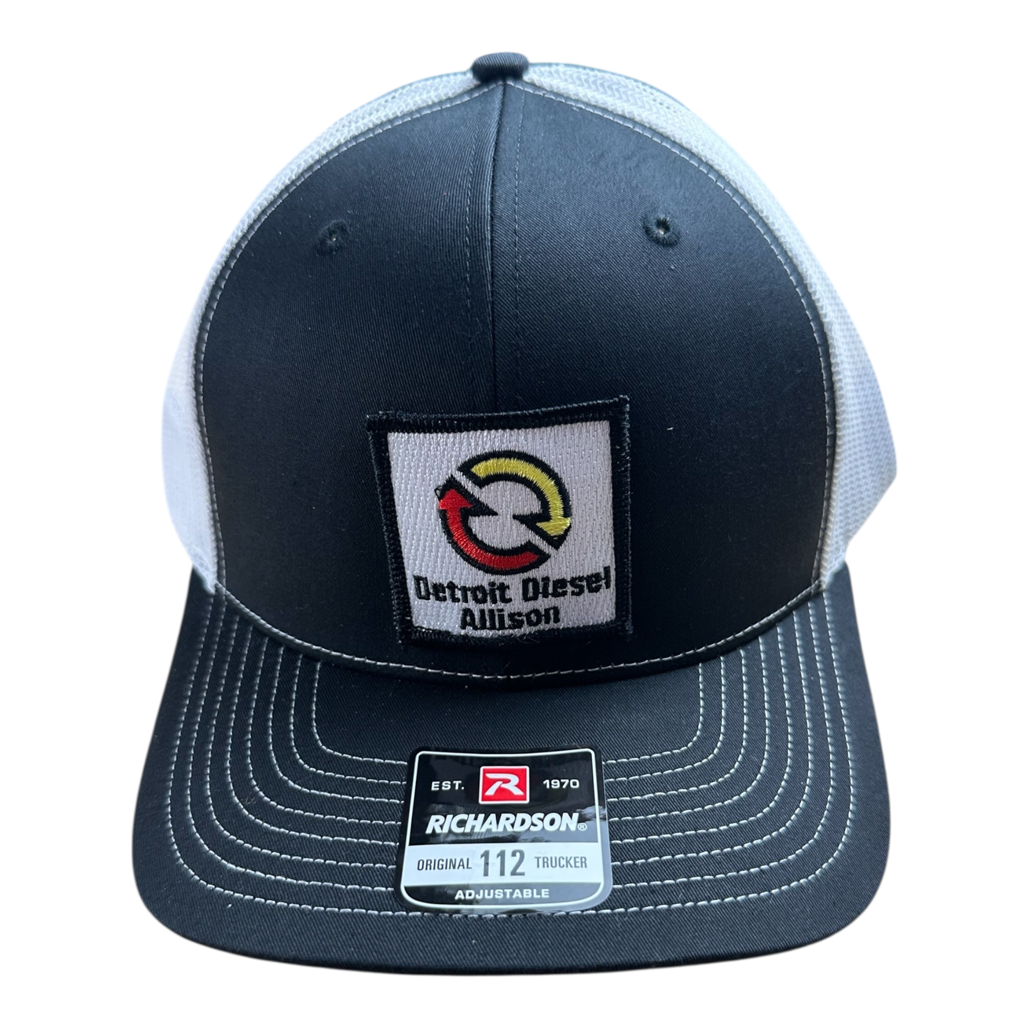 Richardson 112 Retro Detroit Diesel Patch Trucker Hat │ Richardson 