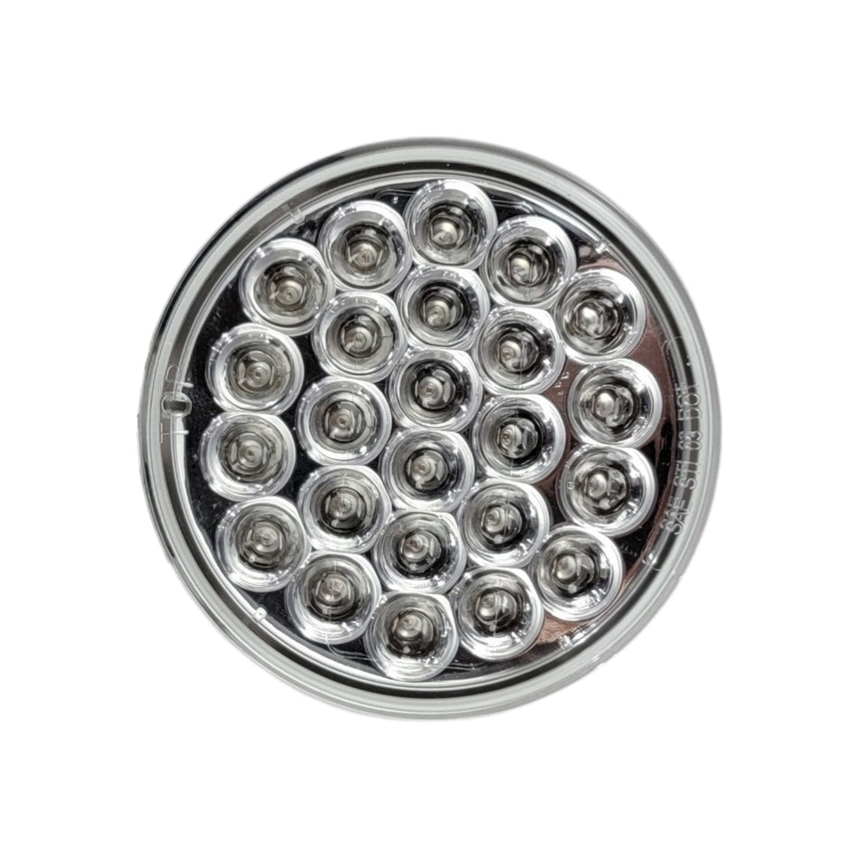Automann 571.LD40CR24 Red LED With Clear Lens S/T/T | 24 Diode Replaces Truck-Lite 4051