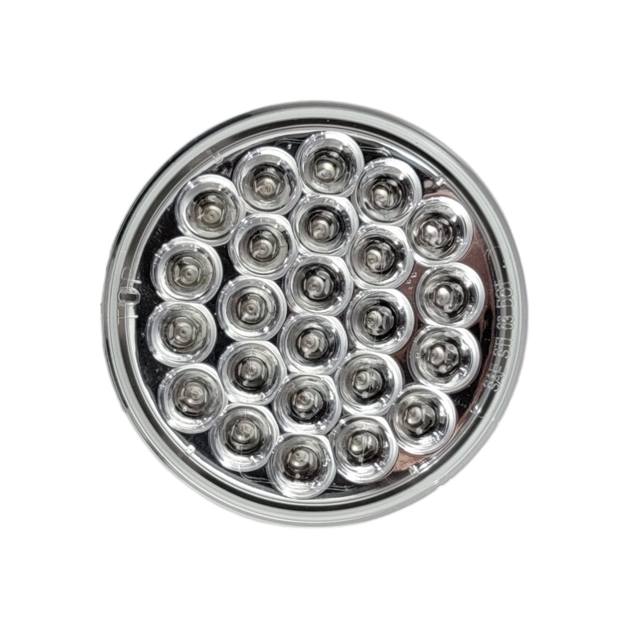 Automann 571.LD40CR24 Red LED With Clear Lens S/T/T | 24 Diode Replaces Truck-Lite 4051 │ Automann 