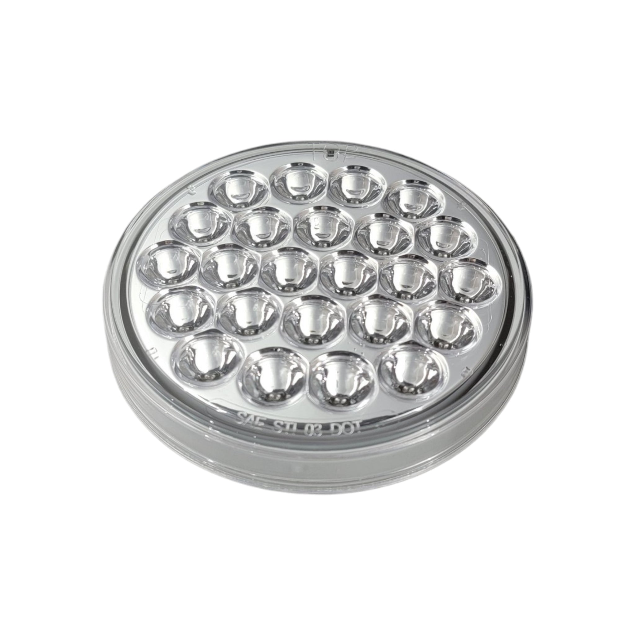 Automann 571.LD40CR24 Red LED With Clear Lens S/T/T | 24 Diode Replaces Truck-Lite 4051 │ Automann 