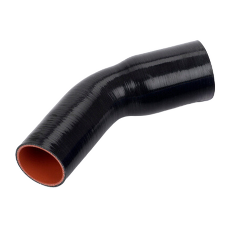 2-1/2 in x 2-3/4 in I.D. Black 45 Degree Silicone Reducer │ Flex Technologies 
