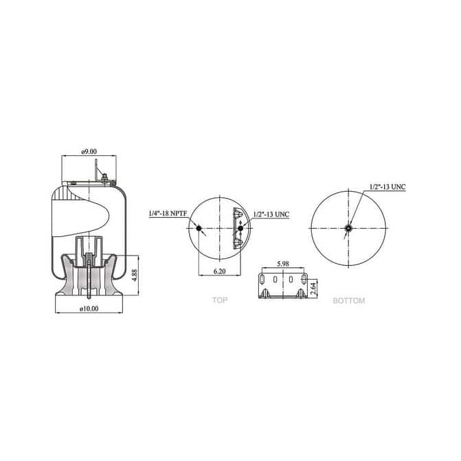 HD Value HDV9375 Air Spring – Mack Trucks with Hendrickson Suspension
