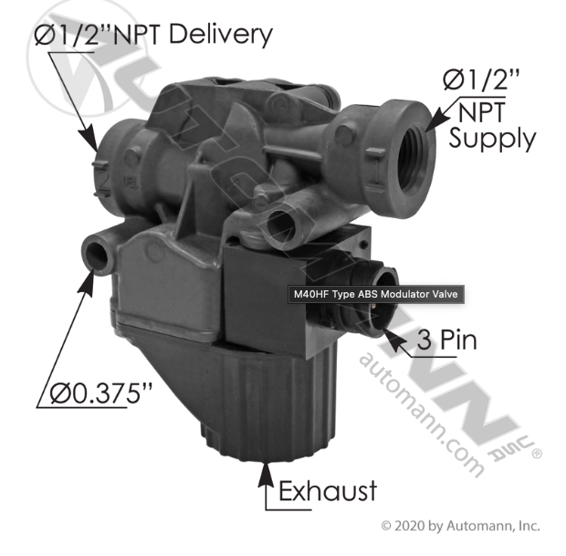 170.K128913OR M-40HF ABS Modulator Valve | K056040 – All Pro Truck Parts