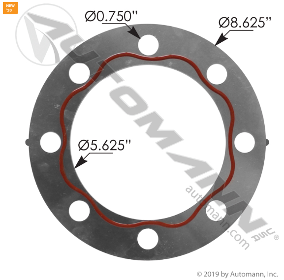 Automann 180.10610M Metal Drive Axle Flange Gasket │ Automann 