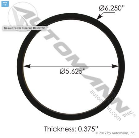 Automann 575.1078.2 Power Steering Reservoir Gasket │ Replaces Fleetguard Q79699 │ Automann 