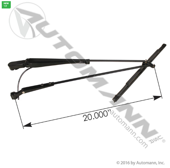 Automann HLK7013 LH Wiper Arm for Kenworth │ Replaces Kenworth R23102922 │ Automann 