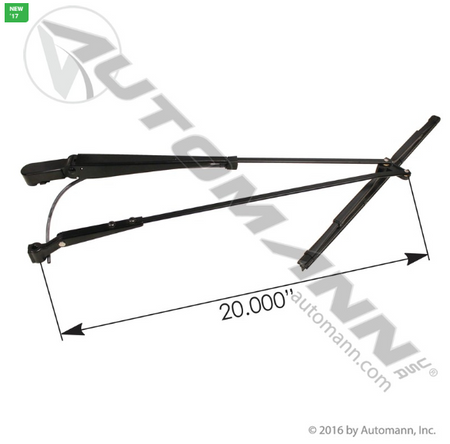Automann HLK7013 LH Wiper Arm for Kenworth │ Replaces Kenworth R23102922 │ Automann 