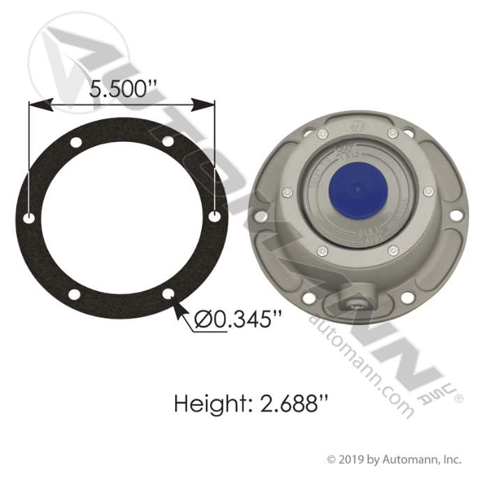 Automann 180.10619 Hub Cap⎜Replaces Stemco 343-4009 │ Automann 