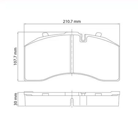 OTR OTRD1369 Air Disk Brake Pad Kit │ Replaces Bendix K129276 │ OTR 