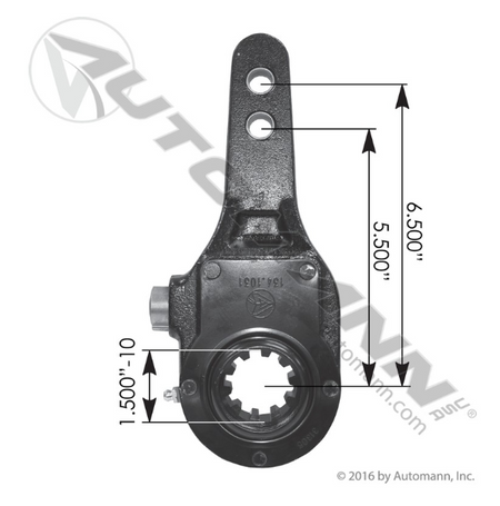 Automann 134.1031 Manual 1.5" 10 Spline Slack Adjuster With 5.5" or 6.5" Arm │ Automann 