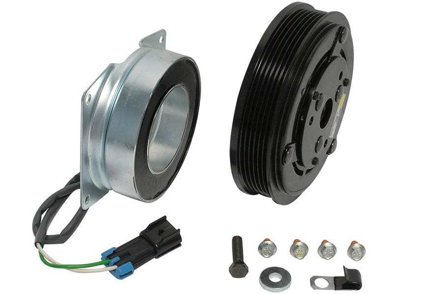 T/CCI York-Style 1501027 A/C Clutch – 6 Groove 6" Pulley w/ 2 Wire