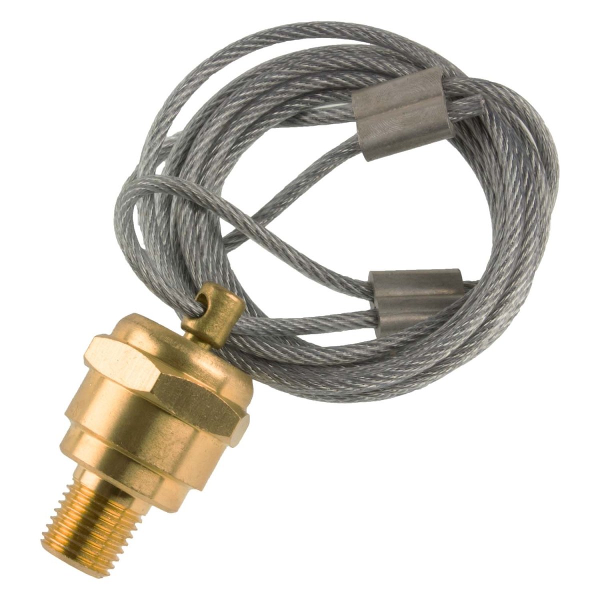 1/4"-18 NPT Manual Drain valve with 5 ft Cable | Replaces Haldex 12105 │ World American 