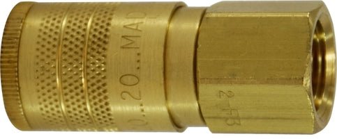 Midland Industries 28584 Brass Coupler │ ARO 210 Interchange (1/4" FIP x 1/4" FNPT) │ Midland Industries 