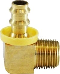 1/4 X 1/4 Push on Hose Barb X Mip Elbow Mm-30373| Replaces 07220-0404 │ Midland Industries 