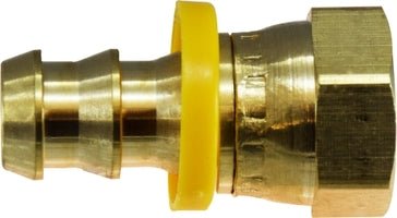 1/4 X 1/4 Push On Hose Barb X F 45/37 Flare Swivel MM-30230 | Replaces 07210-0404 │ Midland Industries 
