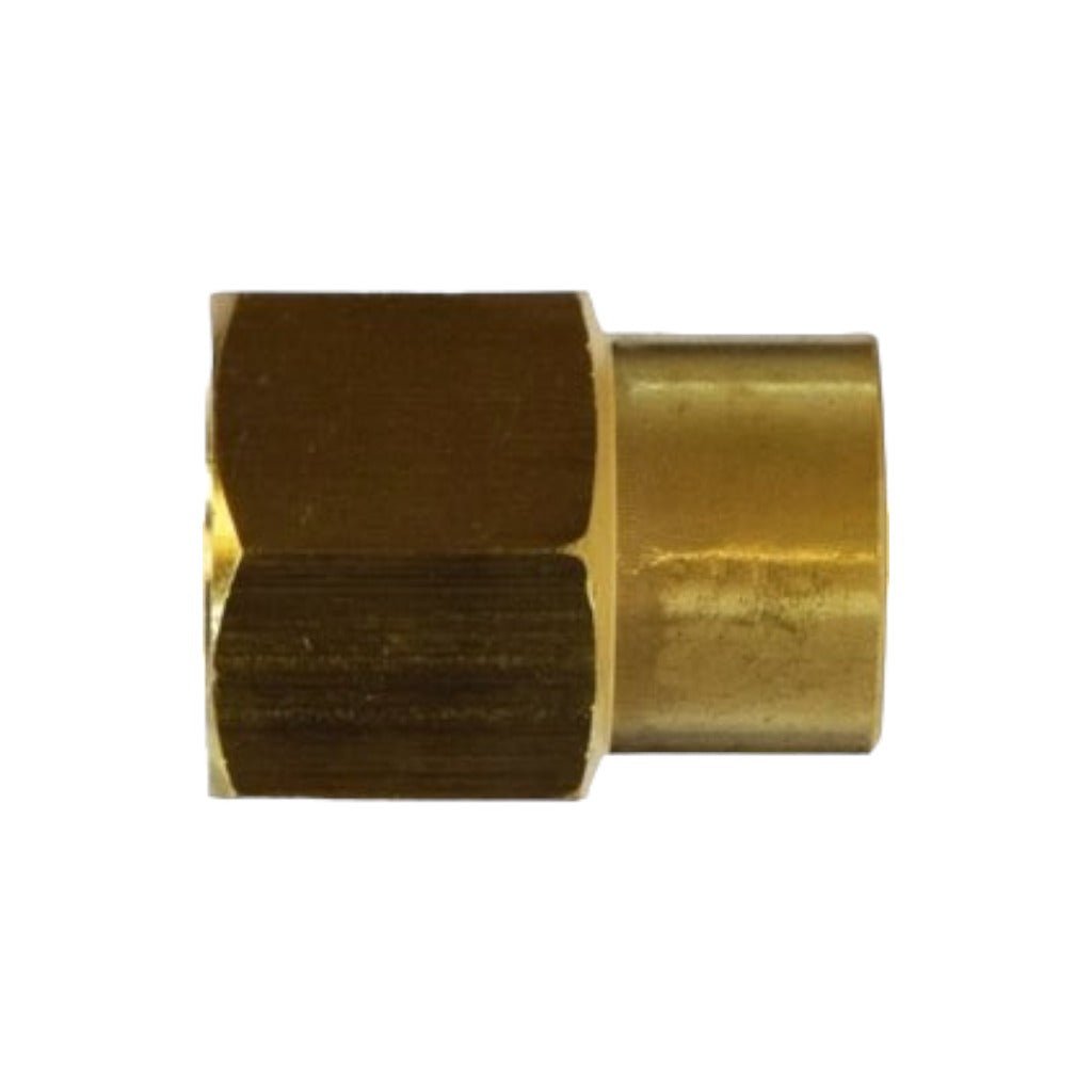 3/4" FIP X 1/4" FIP Brass Pipe Reducing Coupler │ Midland Industries 