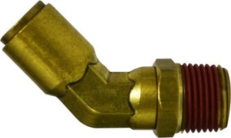3/8 Tube x 1/4 Male Pipe Swivel 45 Elbow │ Midland Industries 