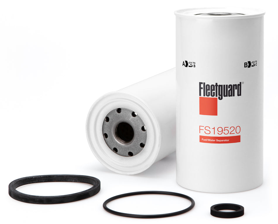 Fleetguard FS19520 Fuel Water Separator Spin-On | Replaces Bosch 986BF0461 │ Fleetguard 